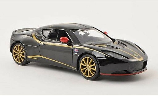 Lotus Evora S 1/24 Motormax black with Dekor diecast model cars