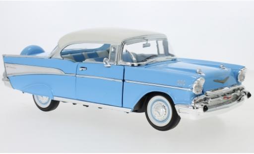 Chevrolet Bel Air 1/18 Lucky Die Cast Hardtop blue/white 1957 diecast model cars