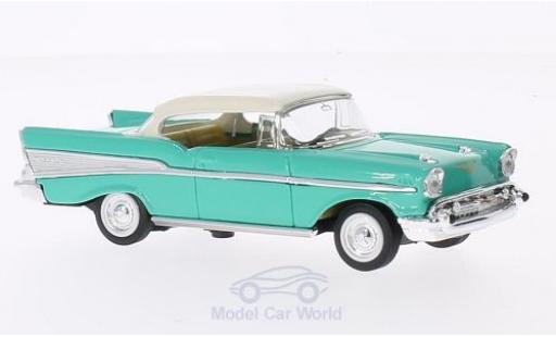 Chevrolet Bel Air 1/43 Lucky Die Cast green/white 1957 ohne Vitrine diecast model cars