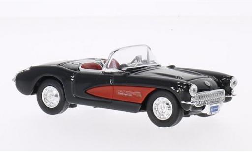 Diecast model cars Chevrolet Corvette 1/43 Lucky Die Cast black/red 1957 sans Vitrine Chevrolet Corvette 1/43 Lucky Die Cast black/red 1957 sans Vitrine diecast model cars