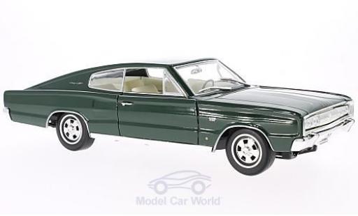 Dodge Charger 1966 1/18 Lucky Die Cast green 1966 diecast model cars
