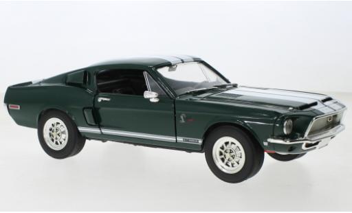 Diecast model cars Shelby GT 1/18 Lucky Die Cast Ford Mustang -500 KR green foncé/white 1968 Shelby GT 1/18 Lucky Die Cast Ford Mustang -500 KR green foncé/white 1968 diecast model cars