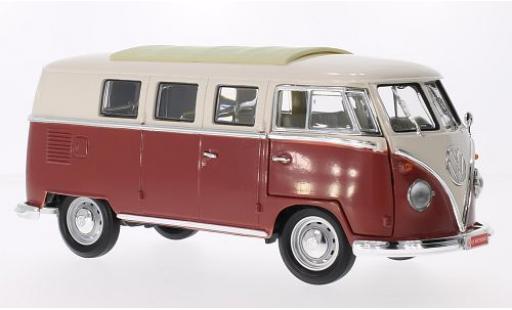 Volkswagen T1 1/18 Lucky Die Cast Microbus beige/red 1962 diecast model cars