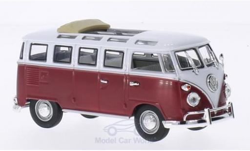 Diecast model cars Volkswagen T1 1/43 Lucky Die Cast Samba Faltdach geöffnet red/white 1962 Volkswagen T1 1/43 Lucky Die Cast Samba Faltdach geöffnet red/white 1962 diecast model cars