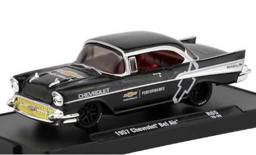 Diecast model cars Chevrolet Bel Air 1/64 M2 Machines metallic black Performance 1957 Chevrolet Bel Air 1/64 M2 Machines metallic black Performance 1957 diecast model cars