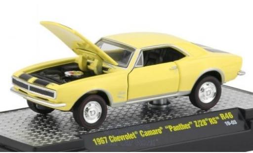 Diecast model cars Chevrolet Camaro 1/64 M2 Machines Panther Z/28 RS yellow/black 1967 Chevrolet Camaro 1/64 M2 Machines Panther Z/28 RS yellow/black 1967 diecast model cars