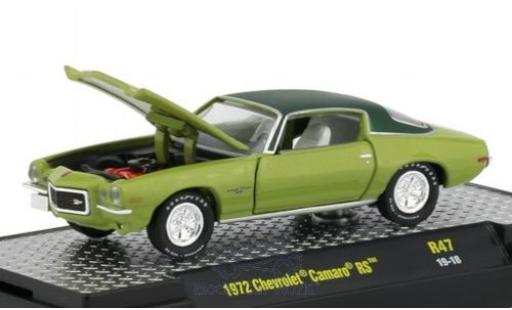 Chevrolet Camaro 1/64 M2 Machines RS green/matt-green 1972 diecast model cars