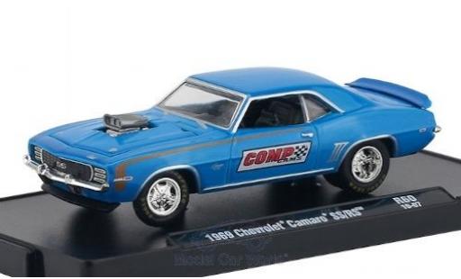 Chevrolet Camaro 1/64 M2 Machines SS/RS metallic blue/Dekor Comp Cams 1969 diecast model cars