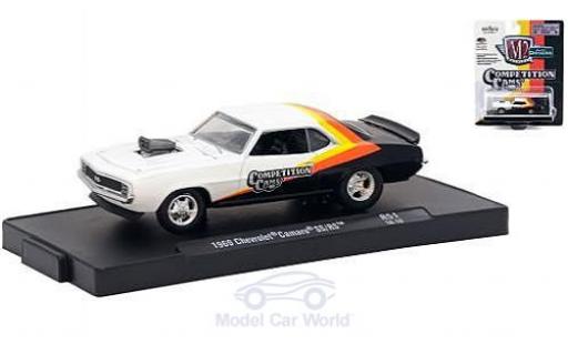 Diecast model cars Chevrolet Camaro RS 1/64 M2 Machines SS/RS white/black Competition Cams 1969 Chevrolet Camaro RS 1/64 M2 Machines SS/RS white/black Competition Cams 1969 diecast model cars
