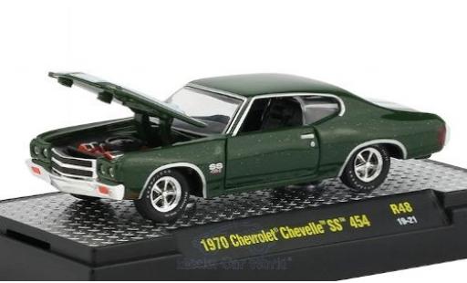 Diecast model cars Chevrolet Chevelle 1/64 M2 Machines SS 454 metallic green/white 1970 Chevrolet Chevelle 1/64 M2 Machines SS 454 metallic green/white 1970 diecast model cars