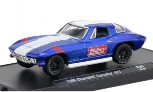 Diecast model cars Chevrolet Corvette 1/64 M2 Machines 427 metallic blue/white 1966 Chevrolet Corvette 1/64 M2 Machines 427 metallic blue/white 1966 diecast model cars