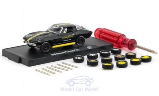 Diecast model cars Chevrolet Corvette 1/64 M2 Machines 427 black/yellow 1966 inklusive 12 Austauschrädern 6 Achsen und 1 Schraubenzieher Auto-Wheels Release 06 Chevrolet Corvette 1/64 M2 Machines 427 black/yellow 1966 inklusive 12 Austauschrädern 6 Achsen und 1 Schraubenzieher Auto-Wheels Release 06 diecast model cars