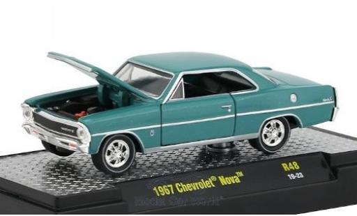 Diecast model cars Chevrolet Nova 1/64 M2 Machines blue 1967 Chevrolet Nova 1/64 M2 Machines blue 1967 diecast model cars