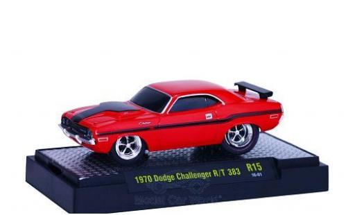 Dodge Challenger 1970 1/64 M2 Machines R/T 383 red/black 1970 Ground Pounders diecast model cars