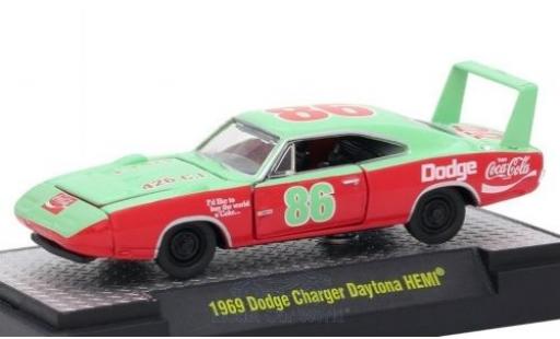 Diecast model cars Dodge Charger Daytona 1/64 M2 Machines Daytona HEMI green/red Coca Cola 1969 Dodge Charger Daytona 1/64 M2 Machines Daytona HEMI green/red Coca Cola 1969 diecast model cars