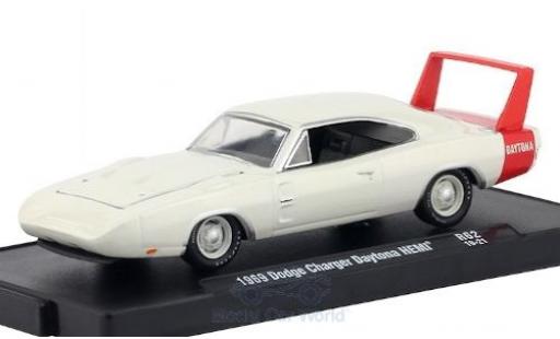 Diecast model cars Dodge Charger 1/64 M2 Machines Daytona HEMI white/red 1969 Dodge Charger 1/64 M2 Machines Daytona HEMI white/red 1969 diecast model cars
