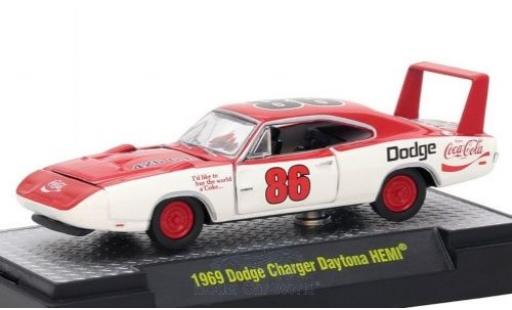 Diecast model cars Dodge Charger Daytona 1/64 M2 Machines Daytona HEMI white/red Coca Cola 1969 Dodge Charger Daytona 1/64 M2 Machines Daytona HEMI white/red Coca Cola 1969 diecast model cars