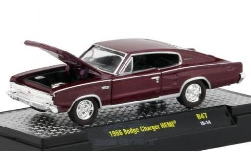Diecast model cars Dodge Charger 1/64 M2 Machines HEMI metallic red 1966 Dodge Charger 1/64 M2 Machines HEMI metallic red 1966 diecast model cars