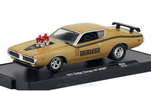 Diecast model cars Dodge Charger 1/64 M2 Machines R/T HEMI beige/matt-black Inglese 1971 Dodge Charger 1/64 M2 Machines R/T HEMI beige/matt-black Inglese 1971 diecast model cars