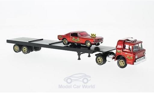 Diecast model cars Ford C600 1/64 M2 Machines C-600 metallic red 1966 +1966 Mustang Fastback 2+2 Ford C600 1/64 M2 Machines C-600 metallic red 1966 +1966 Mustang Fastback 2+2 diecast model cars