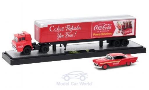 Diecast model cars Ford C600 1/64 M2 Machines C-600 red/grey Coca Cola 1957 mit 1957 Fairlane 500 Ford C600 1/64 M2 Machines C-600 red/grey Coca Cola 1957 mit 1957 Fairlane 500 diecast model cars