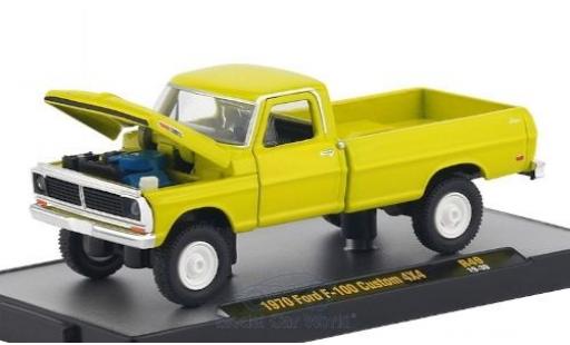 Ford F-1 1/64 M2 Machines 00 Custom 4x4 yellow 1970 diecast model cars