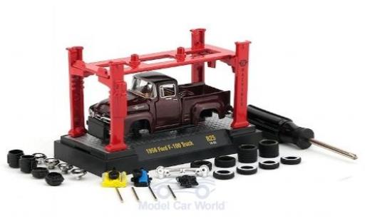 Diecast model cars Ford F-1 1/64 M2 Machines 00 metallic red 1956 Model-Kit Bausatz inklusive 4 Ersatzrädern Ford F-1 1/64 M2 Machines 00 metallic red 1956 Model-Kit Bausatz inklusive 4 Ersatzrädern diecast model cars