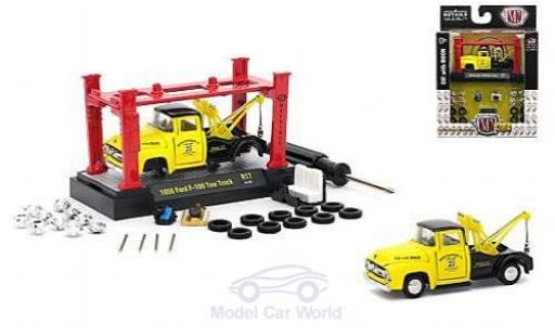 Ford F-1 1/64 M2 Machines 00 Tow Truck yellow/black Moon Equipment Co. 1956 Model-Kit Bausatz inklusive 4 Ersatzrädern diecast model cars