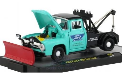 Diecast model cars Ford F-1 1/64 M2 Machines 00 Tow Truck türkis/black 1956 Ford F-1 1/64 M2 Machines 00 Tow Truck türkis/black 1956 diecast model cars