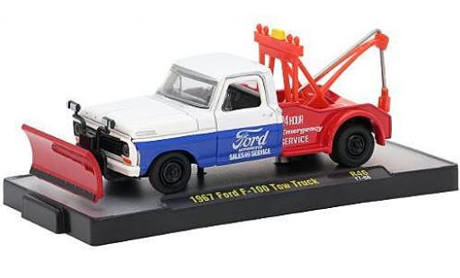 Ford F-1 1/64 M2 Machines 00 Tow Truck white/blue Sales & Service 1967 diecast model cars