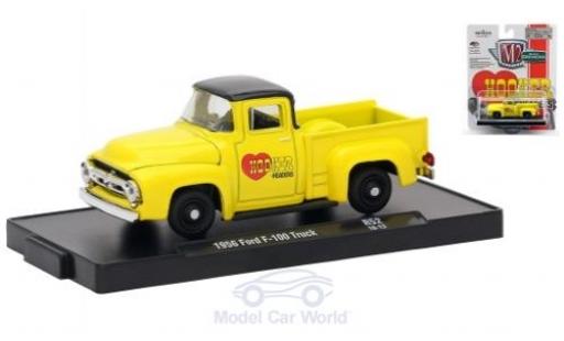 Ford F-1 1/64 M2 Machines 00 Truck yellow/black Hooker Headers 1956 diecast model cars