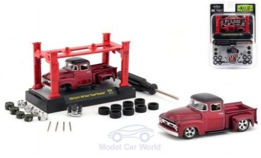 Diecast model cars Ford F-1 1/64 M2 Machines 00 Truck metallic red/black Foose Overlord 1956 Model-Kit Bausatz inklusive 4 Ersatzrädern Ford F-1 1/64 M2 Machines 00 Truck metallic red/black Foose Overlord 1956 Model-Kit Bausatz inklusive 4 Ersatzrädern diecast model cars