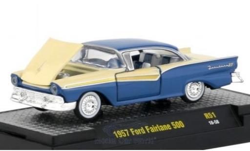 Diecast model cars Ford Fairlane 1/64 M2 Machines 500 blue/beige 1957 Ford Fairlane 1/64 M2 Machines 500 blue/beige 1957 diecast model cars