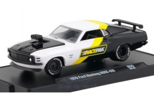 Diecast model cars Ford Mustang 1970 1/64 M2 Machines Boss 429 white/black 1970 Ford Mustang 1970 1/64 M2 Machines Boss 429 white/black 1970 diecast model cars