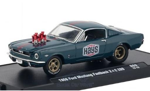 Diecast model cars Ford Mustang 1/64 M2 Machines Fastback 2+2 289 blue/matt-red Hays 1966 Ford Mustang 1/64 M2 Machines Fastback 2+2 289 blue/matt-red Hays 1966 diecast model cars