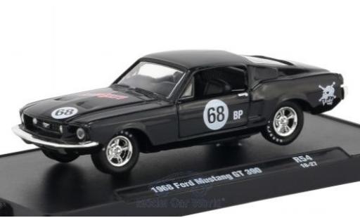 Diecast model cars Ford Mustang GT 1/64 M2 Machines GT 390 black 1968 Ford Mustang GT 1/64 M2 Machines GT 390 black 1968 diecast model cars