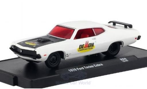 Diecast model cars Ford Torino 1/64 M2 Machines Cobra white/Dekor DeMon Carburetion 1970 Ford Torino 1/64 M2 Machines Cobra white/Dekor DeMon Carburetion 1970 diecast model cars