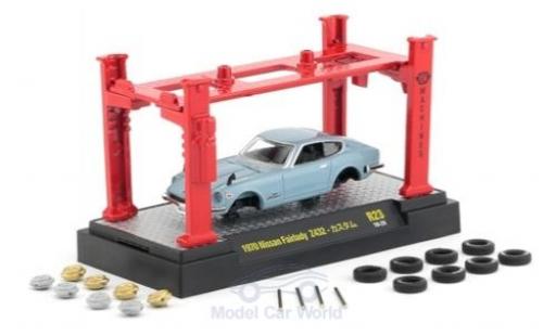 Nissan Fairlady Z 1/64 M2 Machines 432 blue RHD 1970 Model-Kit Bausatz inklusive 4 Ersatzrädern diecast model cars
