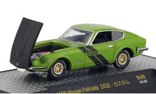 Diecast model cars Nissan Fairlady Z 1/64 M2 Machines 432 metallic green/matt-black RHD 1970 Nissan Fairlady Z 1/64 M2 Machines 432 metallic green/matt-black RHD 1970 diecast model cars