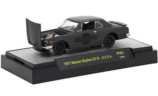 Diecast model cars Nissan Skyline 1/64 M2 Machines GT-R matt-black RHD 1971 Nissan Skyline 1/64 M2 Machines GT-R matt-black RHD 1971 diecast model cars