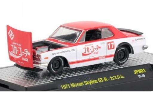 Nissan Skyline 1/64 M2 Machines GT-R red/white Coca Cola 1971 diecast model cars