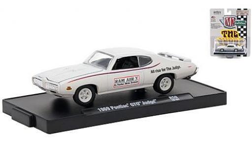 Diecast model cars Pontiac GTO 1/64 M2 Machines Judge white Motor Division 1969 Pontiac GTO 1/64 M2 Machines Judge white Motor Division 1969 diecast model cars