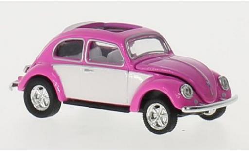 Diecast model cars Volkswagen Beetle 1/64 M2 Machines Deluxe pink/white U.S.A.Model 1953 ouvert toit Volkswagen Beetle 1/64 M2 Machines Deluxe pink/white U.S.A.Model 1953 ouvert toit diecast model cars