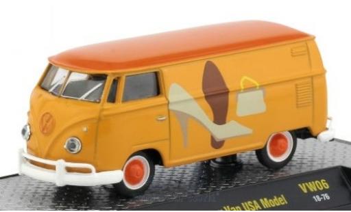 Diecast model cars Volkswagen T1 B 1/64 M2 Machines Kastenwagen yellow/Dekor 1960 USA-Version Volkswagen T1 B 1/64 M2 Machines Kastenwagen yellow/Dekor 1960 USA-Version diecast model cars