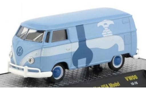 Diecast model cars Volkswagen T1 B 1/64 M2 Machines Kastenwagen blue/Dekor 1960 USA-Version Volkswagen T1 B 1/64 M2 Machines Kastenwagen blue/Dekor 1960 USA-Version diecast model cars