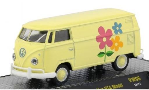 Diecast model cars Volkswagen T1 1/64 M2 Machines Kastenwagen yellow/Dekor 1960 USA-Version Volkswagen T1 1/64 M2 Machines Kastenwagen yellow/Dekor 1960 USA-Version diecast model cars