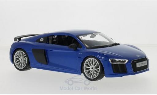 Audi R8 1/18 Maisto V10 Plus blue diecast model cars
