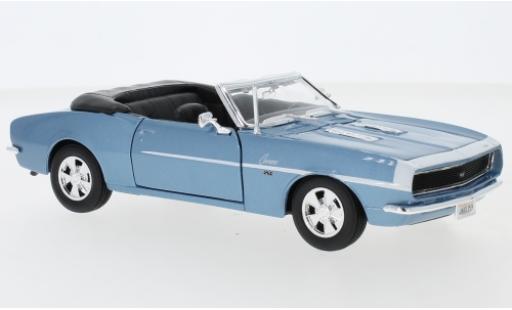 Chevrolet Camaro 1/24 Maisto SS 396 Convertible metallic blue 1968 diecast model cars