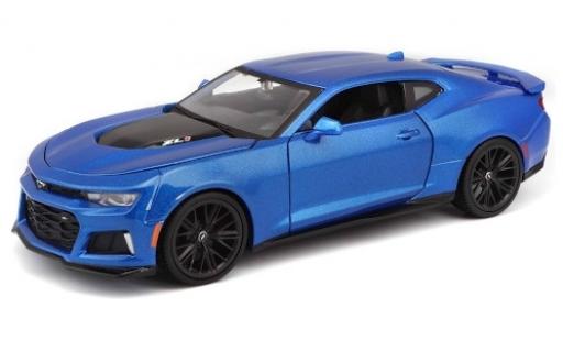 Chevrolet Camaro 1/24 Maisto ZL1 metallic blue 2017 diecast model cars