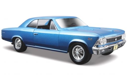 Chevrolet Chevelle 1/24 Maisto SS 396 metallic blue 1966 sans Vitrine diecast model cars